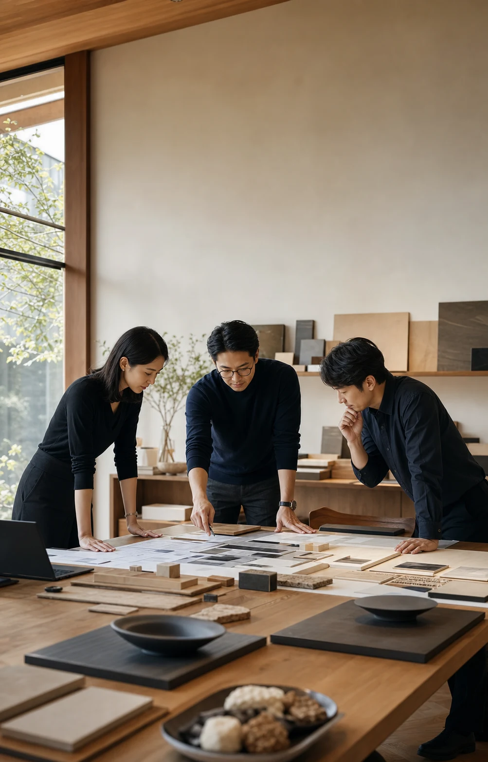 品牌团队围绕上市内容与渠道任务开展协作的概念场景